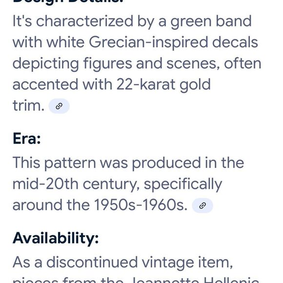 Wedgwood Jeanette MCM 1950’s-60’s Hellenic Grecian (6) Juice glasses Rare set - Picture 9 of 9